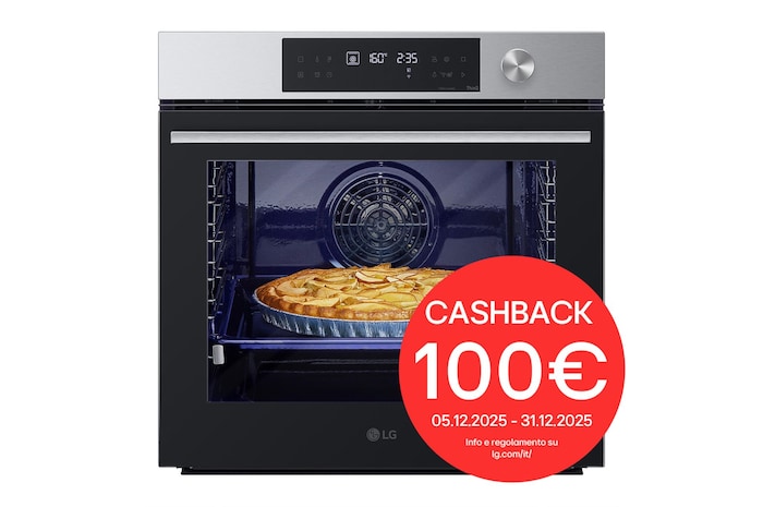 Foto frontale del forno LG WSED7612S con cashback